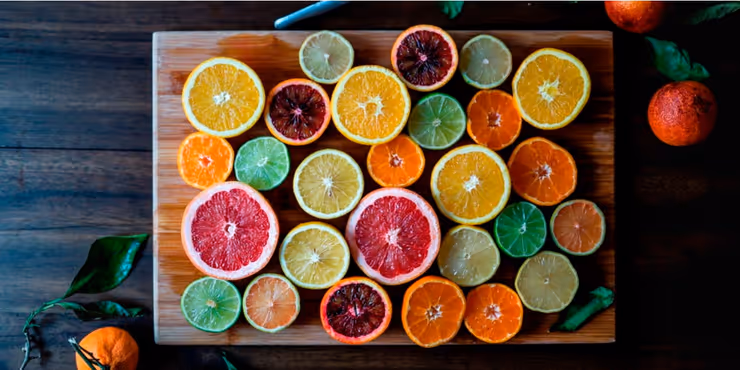 Naranja limón y pomelo - Uso como ingredientes